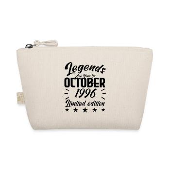 LEGENDS ARE BORN IN OCTOBER 1996 anniversary gift. - Organic Pouch - nature - Front