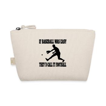 Baseball Baseball Lover Gift Baseball Game - Organic Pouch - nature - Front