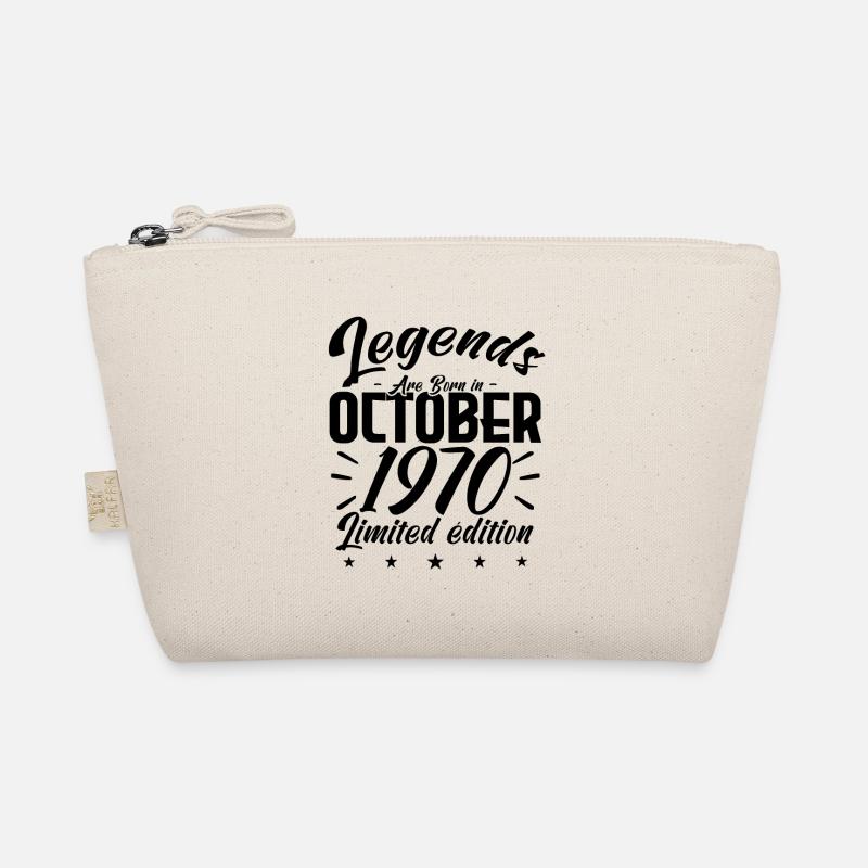 Legends Are Born in October 1970 anniversary Organic Pouch