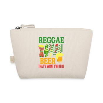 Reggae & Beer That's What I'm Here Funny Present - Bio-Täschchen - Natur - Vorne