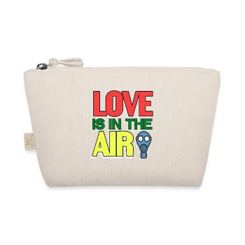 Retro Vintage Love Is In The Air Cool Valentine - Bio-Täschchen - Natur - Vorne