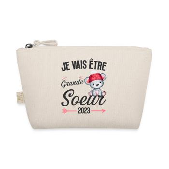 Enfant future grande soeur annonce grossesse - Trousse biologique - nature - Devant