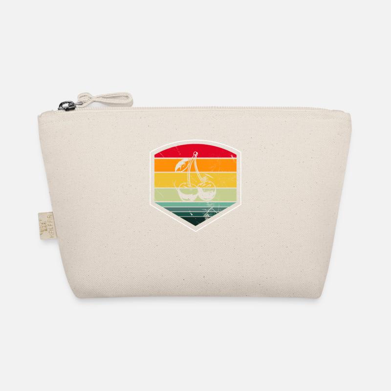 Cherry Fruit Lover Retro Healthy Gift idea Bio-Täschchen