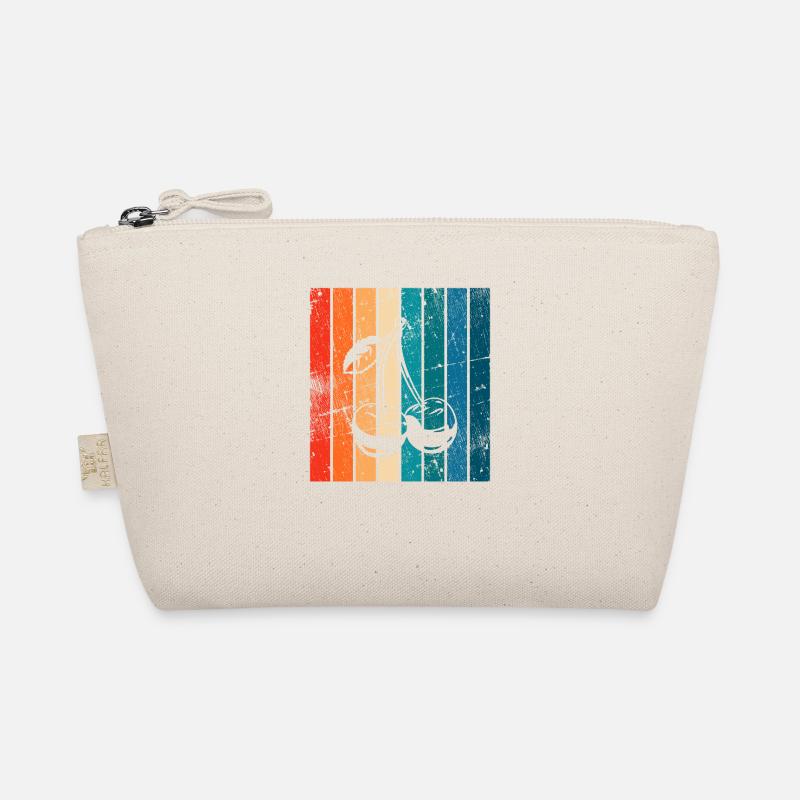 Cherry Fruit Lover Retro Healthy Gift idea Bio-Täschchen