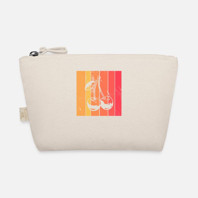 Cherry Fruit Lover Retro Healthy Gift idea Bio-Täschchen
