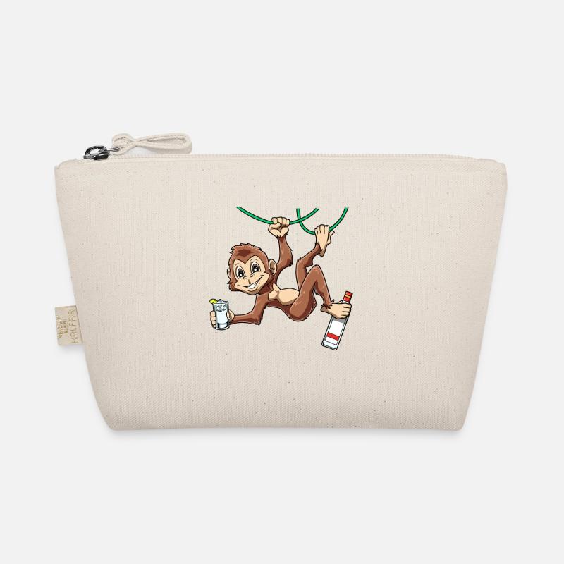 Lustiger Affe mit Korn Schimpanse Bio-Täschchen