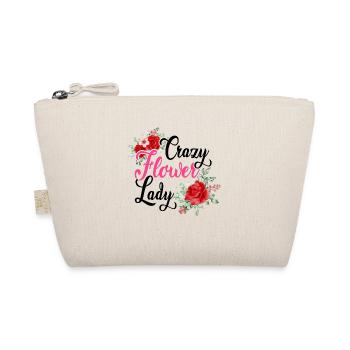 Crazy Flower Lady Gardening Gardener Botanical Pla - Bio-Täschchen - Natur - Vorne