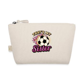 This is my sister, brother-sister football - Organic Pouch - nature - Front