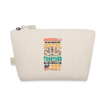 Together we are a work of art, preschool teacher - Organic Pouch - nature - Front