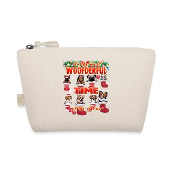 Funny Christmas Pun Dog Lover Xmas - Organic Pouch - nature - Front