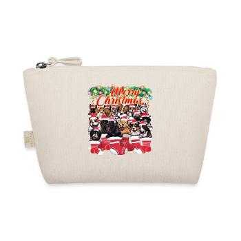 Joyeux Noël Famille Assorti Mignon Chiens Noël Noël - Trousse biologique - nature - Devant