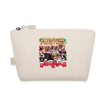 Funny Dog Christmas Pun - Cute Dogs Decoration - Organic Pouch - nature - Front