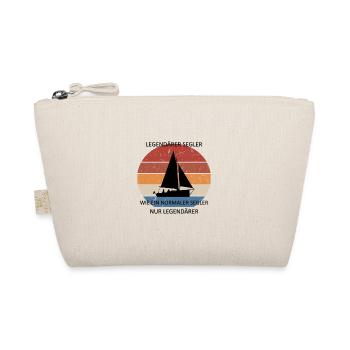 Legendärer Segler Vintage Segelboot Segler - Bio-Täschchen - Natur - Vorne