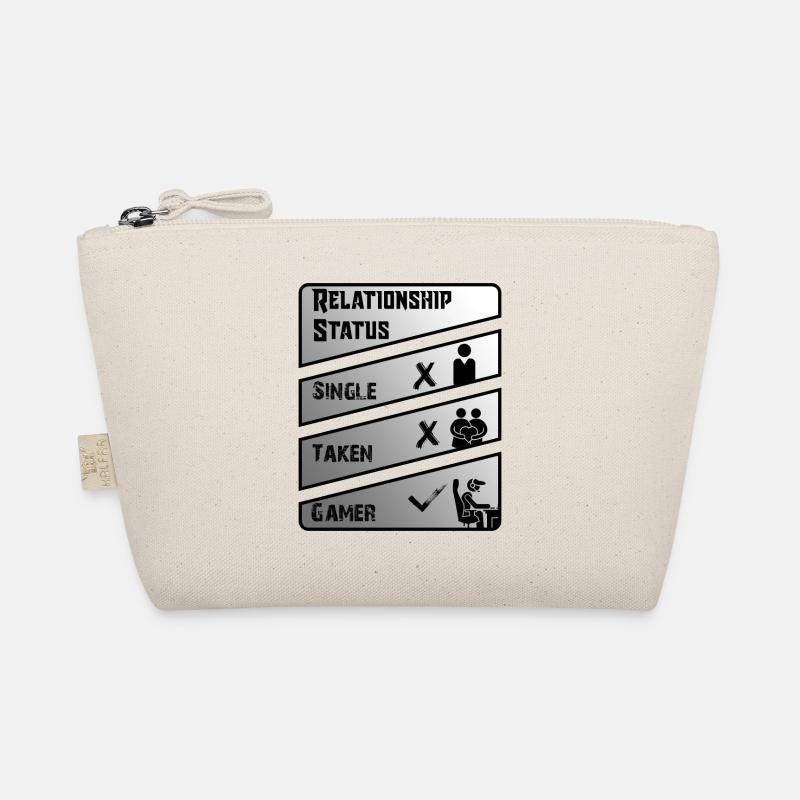 Relationship status, singel, forgiven, gamer, gambler Organic Pouch