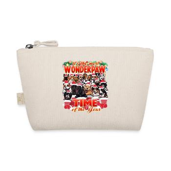 Funny Dog Theme Christmas - Wonderpaw Dogs Xmas - Organic Pouch - nature - Front