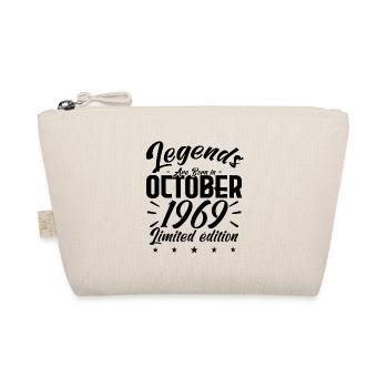 LEGENDS ARE BORN IN OCTOBER 1969 - anniversary gif - Organic Pouch - nature - Front