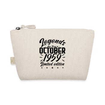 LEGENDS ARE BORN IN OCTOBER 1959- anniversary gift - Organic Pouch - nature - Front
