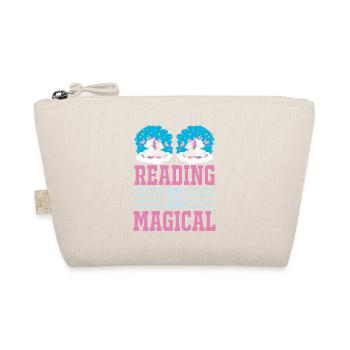 Unicorn Reading Is Magical - Organic Pouch - nature - Front