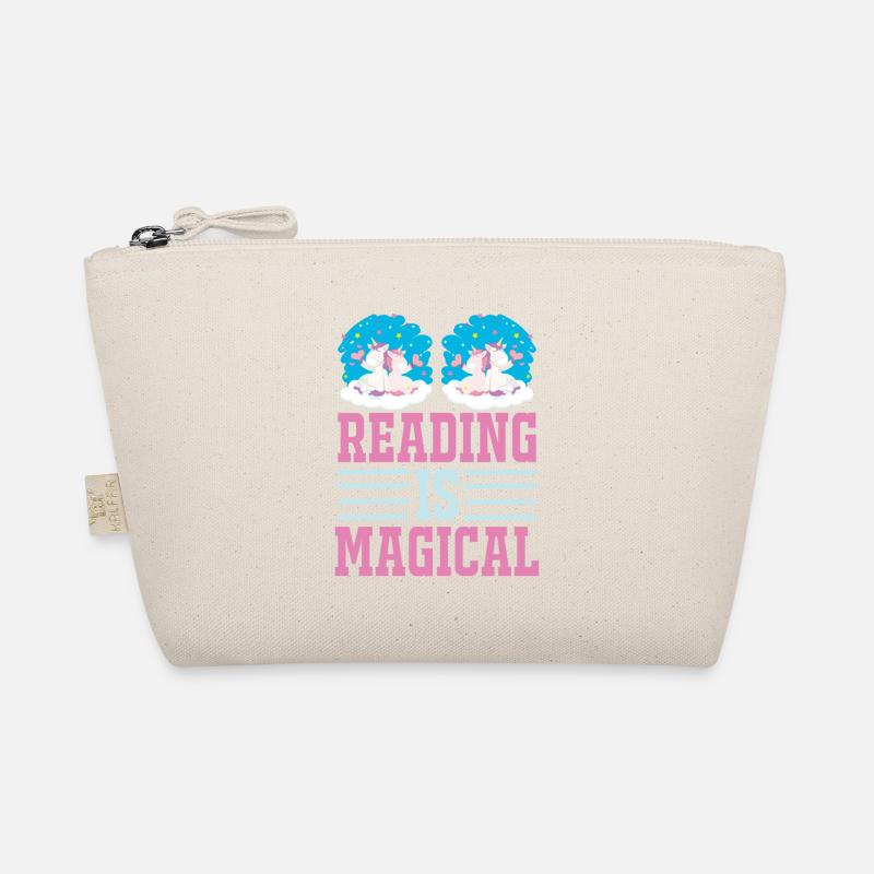 Einhorn Reading Is Magical Bio-Täschchen