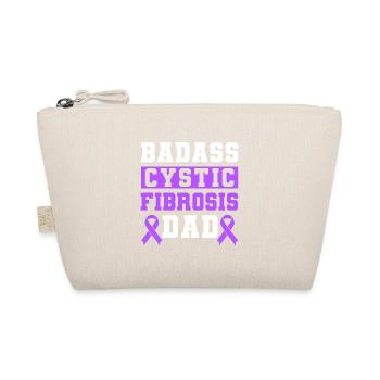 Badass Cystic Fibrosis Dad Purple Ribbon - Bio-Täschchen - Natur - Vorne