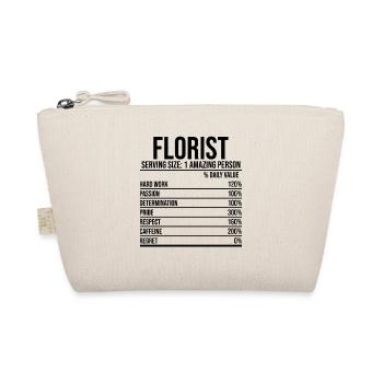 Florist Serving Size 1 Graphic Amazing Person Gard - Bio-Täschchen - Natur - Vorne