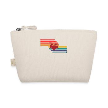 Retro Drummer Player Percussion Drumming Drummer - Organic Pouch - nature - Front