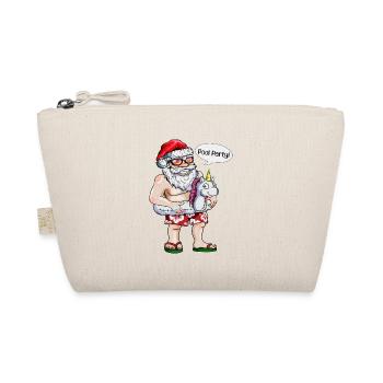 Schwimmreifen Einhorn Senta Claus Pool Party X-Mas - Bio-Täschchen - Natur - Vorne