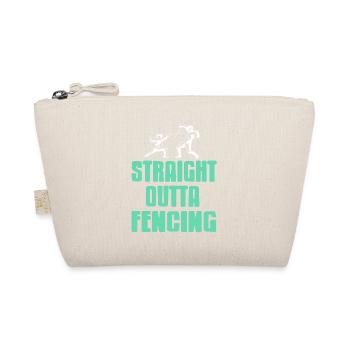 Straight Outta Fencing Cool Retro Fencer Designs - Bio-Täschchen - Natur - Vorne