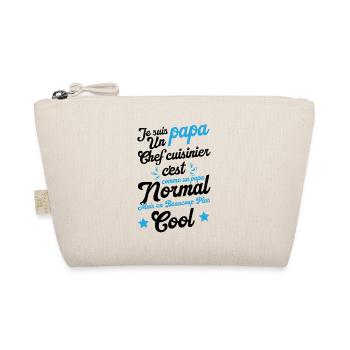 Je suis papa un chef cuisinier humour cadeau - Trousse biologique - nature - Devant