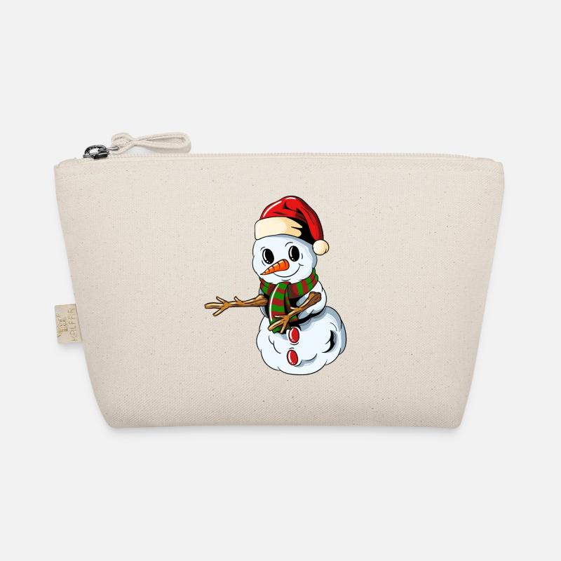 Snowman Christmas Cap Floss Dance Christmas Organic Pouch