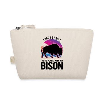 Buffalo Gift Bison Water Buffalo - Organic Pouch - nature - Front