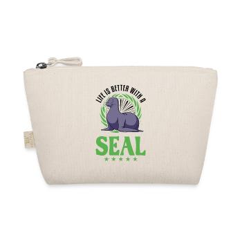 La vie est meilleure avec un phoque phoque lion - Trousse biologique - nature - Devant