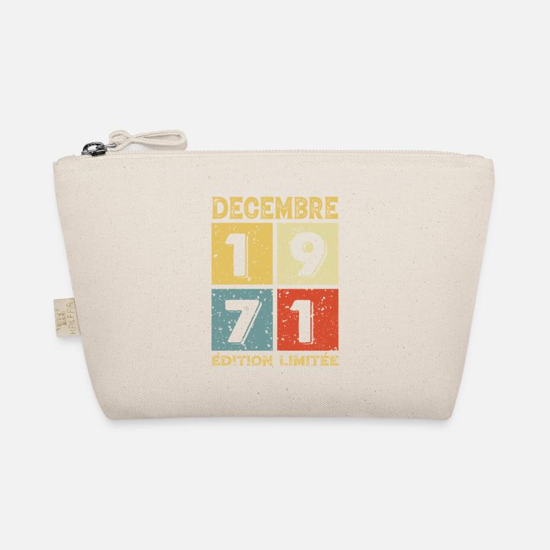 Vintage Geburtstagsgeschenkidee Dezember 1971 Bio-Täschchen