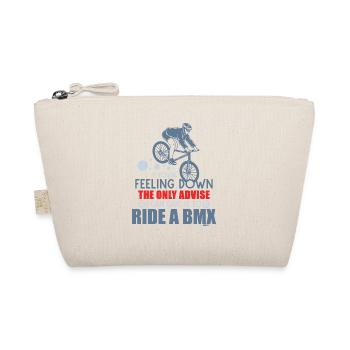 BMX Rad Geschenkidee - Bio-Täschchen - Natur - Vorne