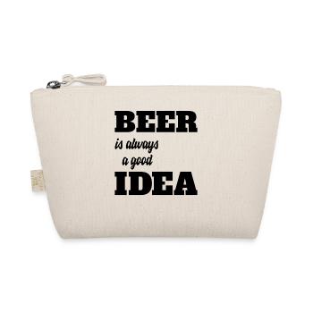 Beer is always a good idea - Bio-Täschchen - Natur - Vorne