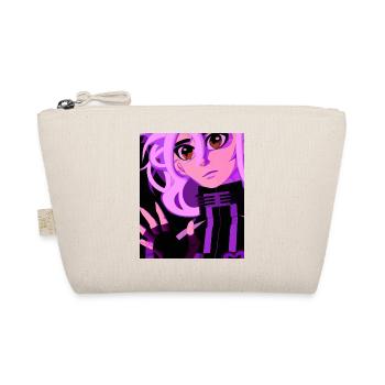 Goth Anime Vaporwave Sexy Goth Girl - Organic Pouch - nature - Front