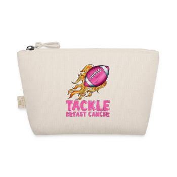 Burst Cancer Tumor Football Awareness Raising - Organic Pouch - nature - Front