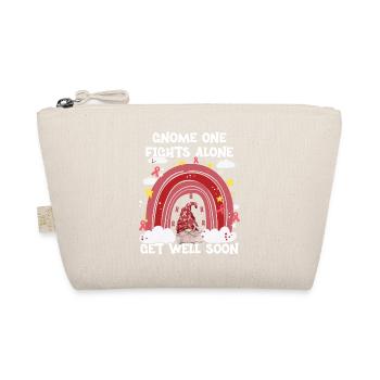 Gnome One Fights Alone Head Neck Cancer - Organic Pouch - nature - Front
