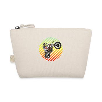 Motocross / Enduro / Freestyle mx / Dirtbike retro - Bio-Täschchen - Natur - Vorne