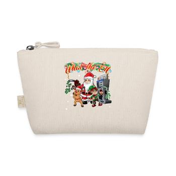 Santa Rudolph and Elf Funny Christmas - Organic Pouch - nature - Front