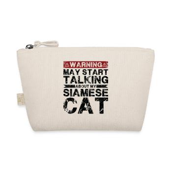 Speaking of Siamese cat - Organic Pouch - nature - Front