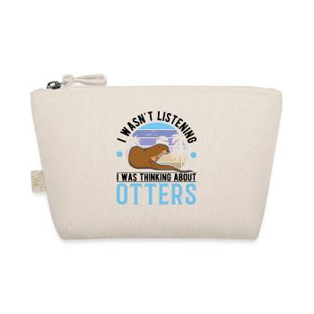 Otter Gift Otter Sea Otter - Organic Pouch - nature - Front