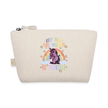 Unicorn Zombie Toxic Positivity Misanthropes - Organic Pouch - nature - Front