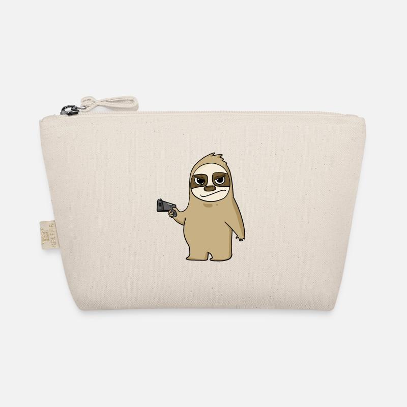 Sloth with pistol Organic Pouch