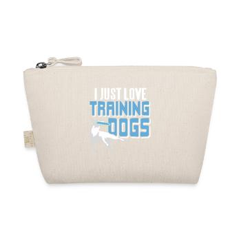I Just Love Training Dogs Cool Retro T-Shirt - Organic Pouch - nature - Front
