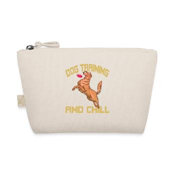 Dog Training And Chill Retro Funny Dog Trainer - Organic Pouch - nature - Front