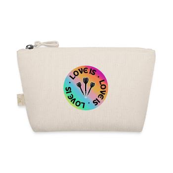 Darts: Love is. - Organic Pouch - nature - Front