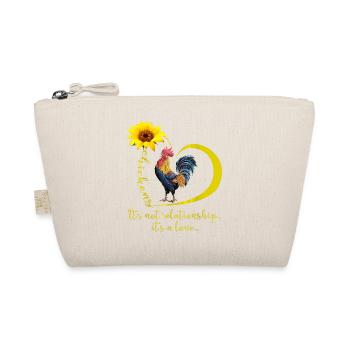 Poulet c’est un T-shirt d’amour - Trousse biologique - nature - Devant