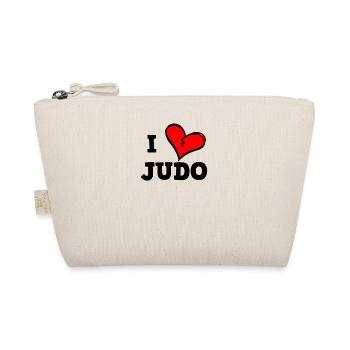 I love Judo - Organic Pouch - nature - Front
