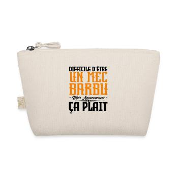 mec barbu, citations barbe, cadeau mec - Trousse biologique - nature - Devant